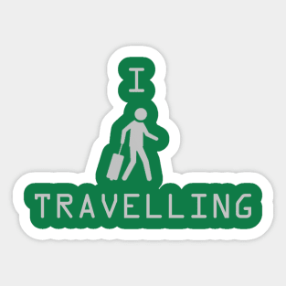 I Love Travelling Sticker